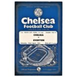 Chelsea v Everton 1961 April 22nd FA Youth Cup Final (1st leg) vertical crease