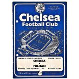 Chelsea v Fulham 1961 September 2nd League hole punched left