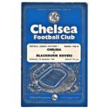 Chelsea v Blackburn Rovers 1960 September 7th League horizontal crease