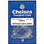 Chelsea v Brighton & Hove Albion 1960 October 29th Football Combination horizontal crease