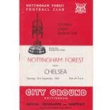 Nottingham Forest v Chelsea 1967 September 23rd League