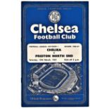 Chelsea v Preston North End 1961 March 18th League