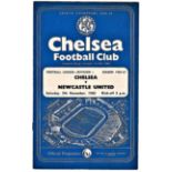 Chelsea v Newcastle United 1960 November 5th League vertical crease