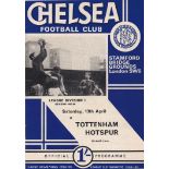 Chelsea v Tottenham Hotspur 1968 April 13th League vertical crease