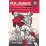 Middlesbrough v Chelsea 1967 September 13th League Cup second round