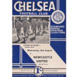Chelsea v Newcastle United 1967 August 23rd League