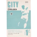 Manchester City v Chelsea 1968 April 12th League