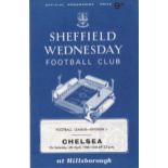 Sheffield Wednesday v Chelsea 1968 April 6th League 2 tickets included