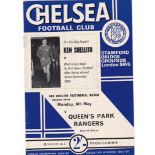 Chelsea v Queens Park Rangers 1968 May 6th Ken Shellito Testimonial Match