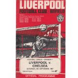 Liverpool v Chelsea 1967 September 9th League vertical crease