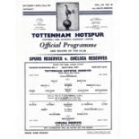 Tottenham Hotspur v Chelsea 1961 April 22nd League horizontal crease
