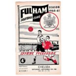 Fulham v Chelsea 1960 September 17th League