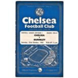 Chelsea v Burnley 1960 October 22nd League vertical crease