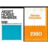 Norway 1980 and 1981 year packs (2)