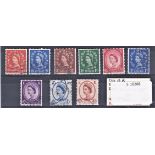 Great Britain 1958 Graphite set SG 587/594 VFU