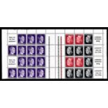 Germany 1941-Definitives sheet comprising 2x se tenant pairs of SG771a and SG773a booklet panes u/m,