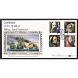 Great Britain 1992 (10 March) Lord Tennyson First Day of Issue Benham BLCSY3b with special h/s, p/a