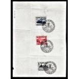 Germany 1939-International Motor Show Berlin SG674-676 used set on piece cancelled 25.2.1939