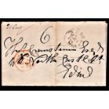 Scotland 1810 - Wrapper from Selkirk with Selkirk circular date stamp (SE34) rated 'D' and charged