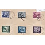 Germany 1944-Postal Employee's fund SG876-881 used set on piece cancelled 22.5.1944 Nauasenberg