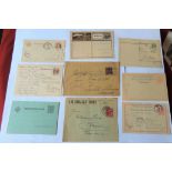 Austria 1876-1928 eight postal items with 1816 repaid postcard to Breslau; 1896 postcard-Tax