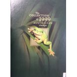 Australia 1999- Year book with mint issues including mini sheets