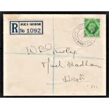 Great Britain (GDC's) 1939 (27 Feb)-emerald green on registered First Day Cover