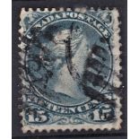 Canada 1887 15c Slatey blue. Sg 69 G/F.U
