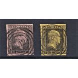 German States Prussia 1850 - definitives SG5 used 1sgs - SG8 used 3 sgs