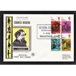 Great Britain FDC 1970 (June 3)-Dickens Centenary fellowship Broadstairs Official H/S FDC-batch of