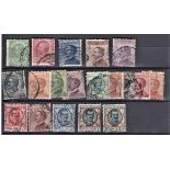 Italy 1906-Definitives SG75-76,77-79 used cat value 90p - Italy 1917 Definitive SG104,178-181,186,