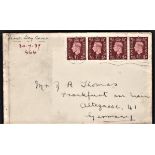 Great Britain (FDC's)-1937 (30/7) King George VI, 1.1/2d red-brown on FDC, a/w