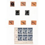 Netherlands Indies - let of (3) album pages mint used, + Jap Occupation card