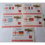 Great Britain 2006 World Cup Winners Set of (5) autographed 'Road to Glory' covers for the Bobby