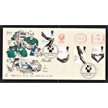 Great Britain (June 21st) National Health Service 50th Anniversary set, White chapel handstamp and