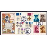 Great Britain (FDC's 1990 (Sept 11th)-Gallantry Set FDC, Spirit of Britain H/S Official Bradbury
