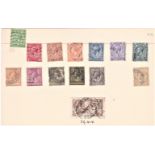 Great Britain 1918 - 2s6d Bradbury Seahorse, SG414 lightly cancelled, and definitive to 1/-