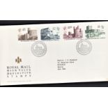 Great Britain (FDC's) 1988 (Oct 18)-'Castle 'High Values, £1,£1.50,£2,£5, Windsor FD1 H/S Royal Mail