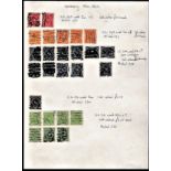 Germany 1922-1923-Defintives page with a selection of (26) used definitives all described page cat