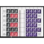 Germany 1941-Definitives sheet comprising 3xSG771a booklet panes and 3xSG773a booklet panes in u/m