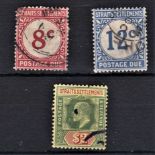 Malaya (Straits Settlements) 1905-12-2dollars green/red/yellow SG166 used and 1924 Postage due