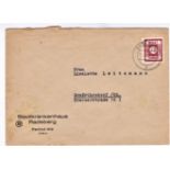 Germany (East Saxony) 1946 (17/8) Envelope Radeberg Local with 12pf, imperforate. Scarce cover