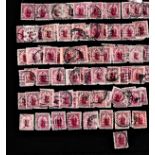 New Zealand 1901-1905-1d carmine scarce a very good range mostly selected with date stamps on