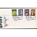 Great Britain (FDC's) - Sporting Anniversaries 1980 (Oct 10) Lords Centenary Test 1880-1980