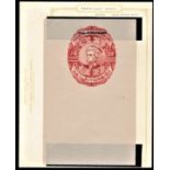 India (Travancore-Cochin) 10 Annas, Red portrait stamp, unused. Wmk Cochin No. 27, Hundi. Superb.