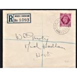 Great Britain (FDC's) 1939 (Feb27)-8d carmine, registered First Day Cover, cat £30