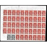 Thailand Revnue Stamps - 20 Baht red blue of (47), scarce