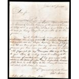 Scotland 1798 EL Edinburgh to Ednan, Kelso with bishop marks and m/s 1/6. Letter refers to the