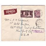 Great Britain 1937-Letter posted to new York cancelled 9th July 1937 Cricklewood sent Express Mail