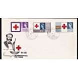 Great Britain (8/15) Red Cross Cent FDC, ORD, A/B